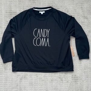 Rae Dunn Candy Coma Halloween sweatshirt Sweater sz 2X